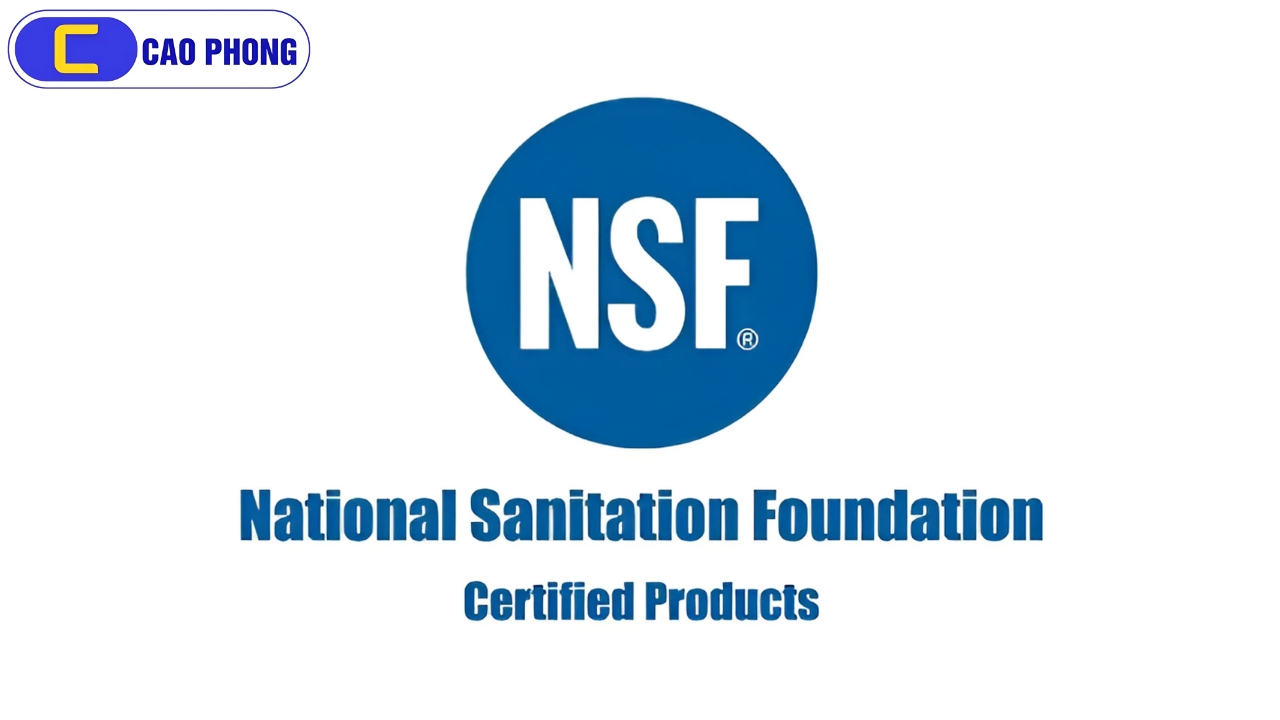 Chứng chỉ NSF là gì? Là minh chứng cho chất lượng và độ an toàn của thiết bị trong ngành thực phẩm và nước uống.