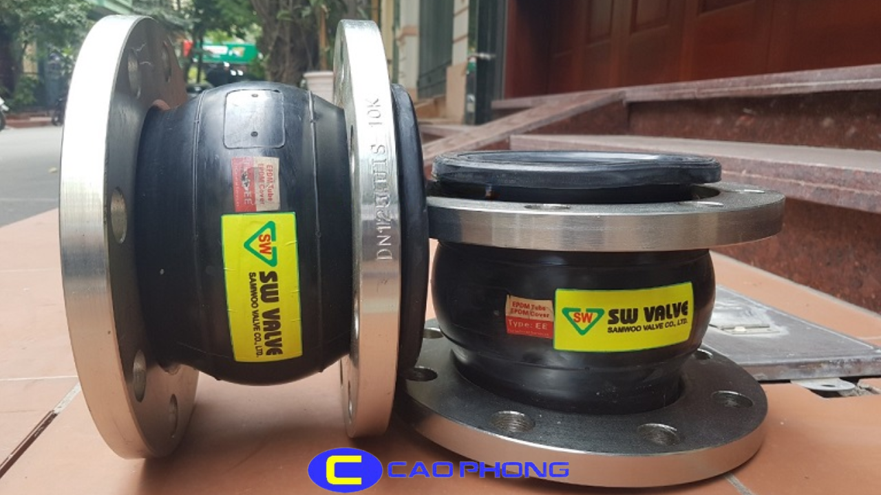 Khớp Nối Mềm Cao Su Cầu Đôi Mặt Bích Thép PN16 1 khop-noi-mem-cao-su-cau-doi-mat-bich-thep-pn16