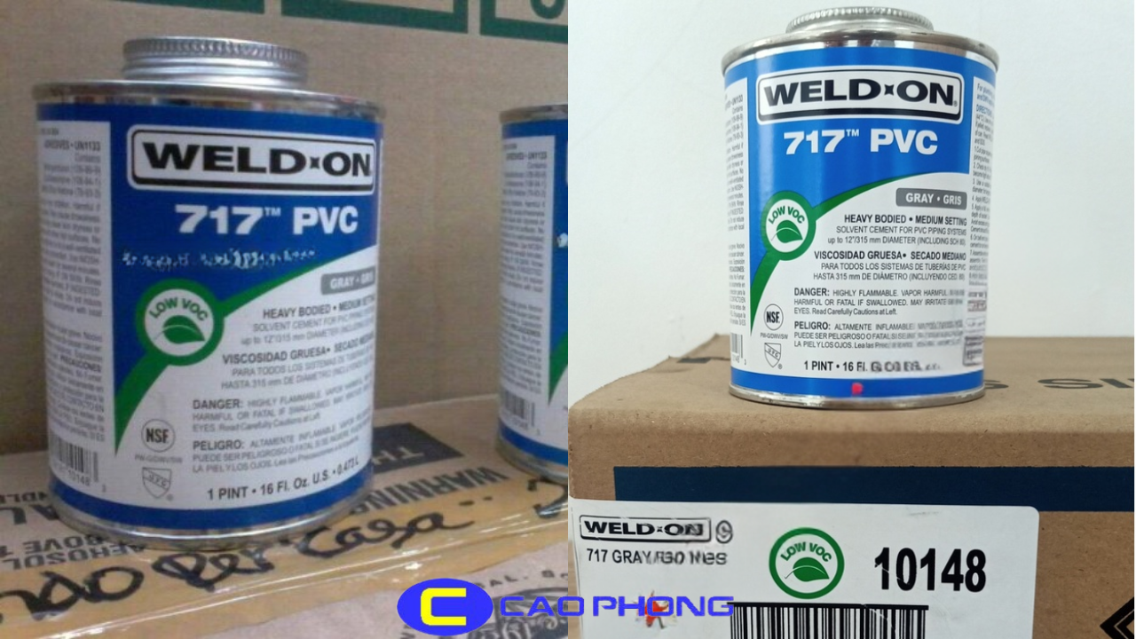 Keo Dán Ống UPVC Weld On P717 Loại 1KG (947ML) 1 keo-dan-ong-upvc-weld-on-p717-loai-1kg