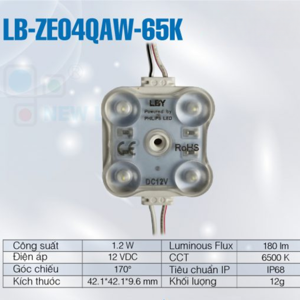 Den LED 4 Bong LB-ZE04QAW-65K
