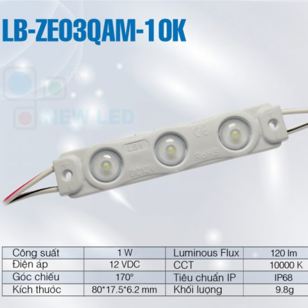 Den LED 3 Bong LB-ZE03QAM-10K