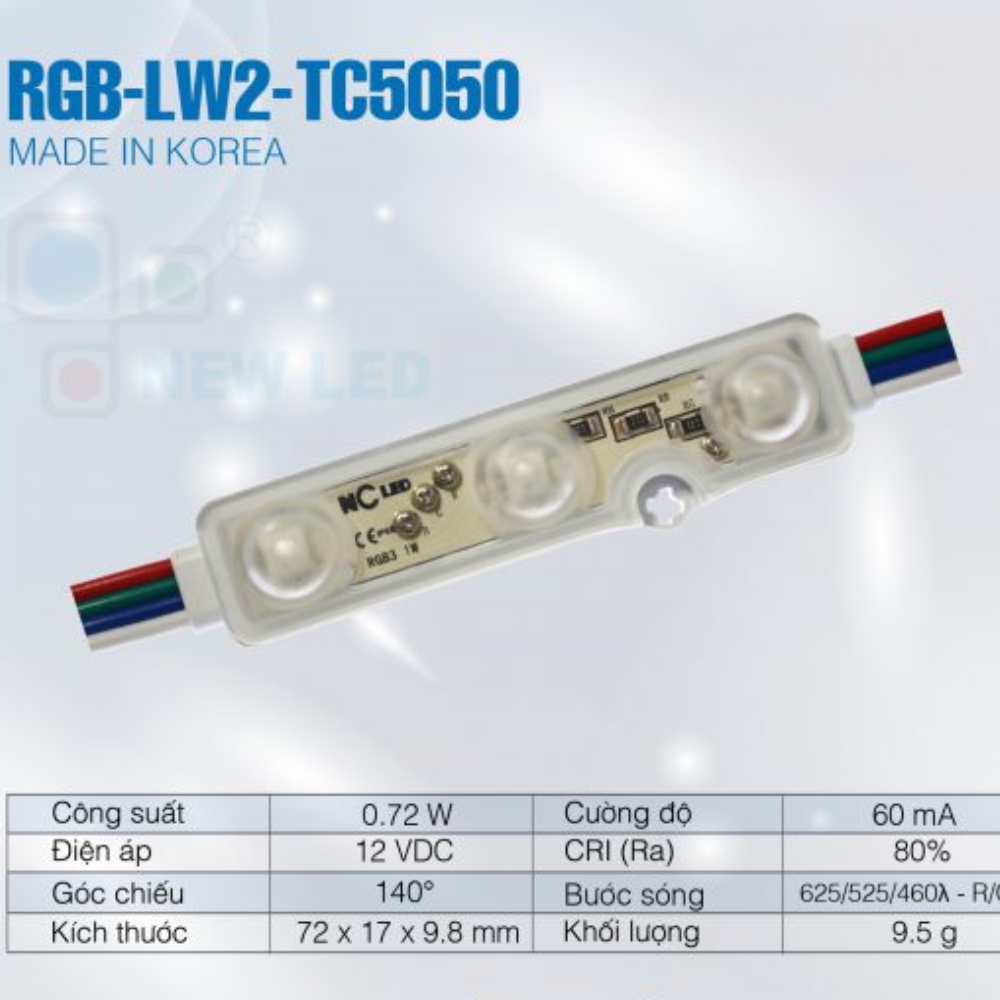 Den LED 3 Bong RGB3-LW2-TC5050