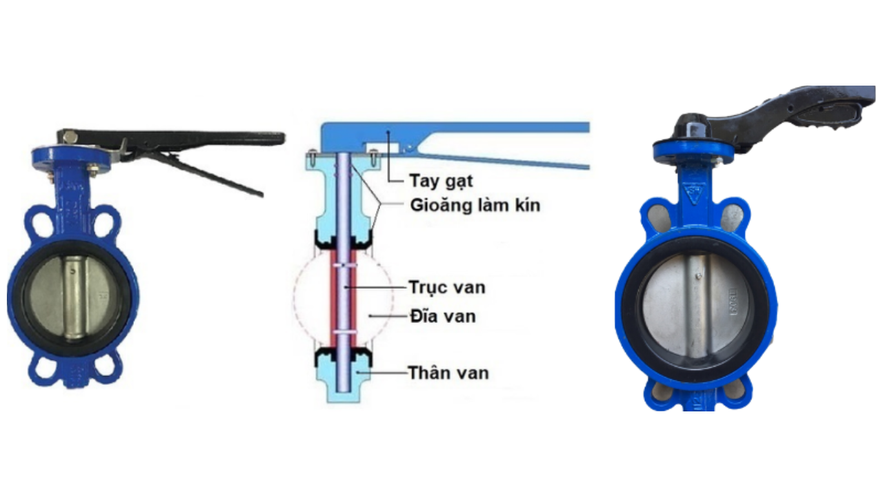 Van Bướm Tay Gạt DN80