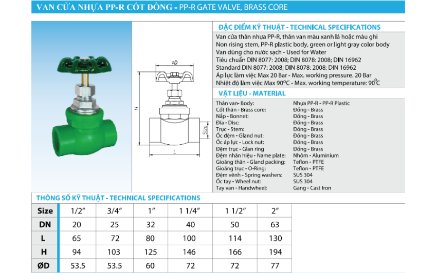 Van Cửa PPR Minh Hòa