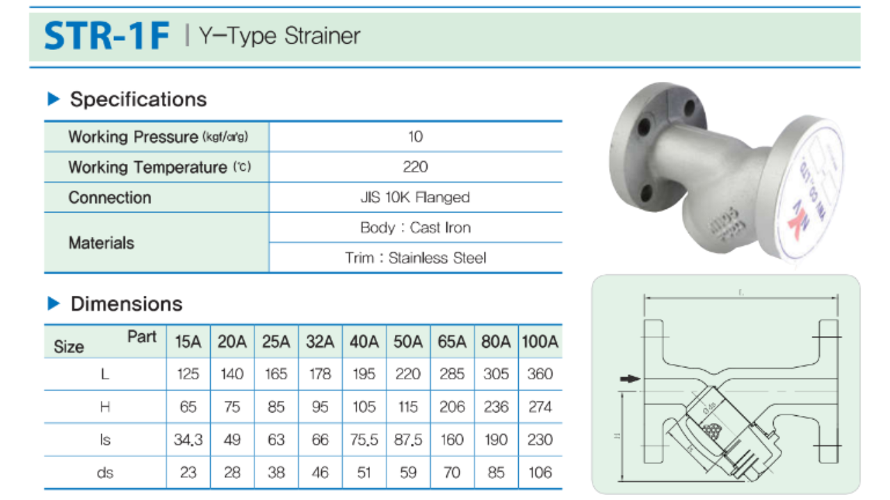 Lọc Y YNV STR-1F