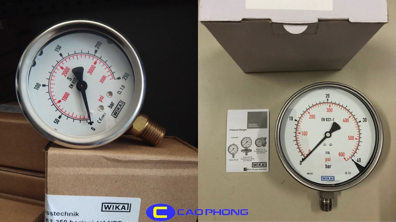 Đồng hồ WIKA 213.53 với thiết kế nhỏ gọn kết hợp khả năng chống rung vượt trội