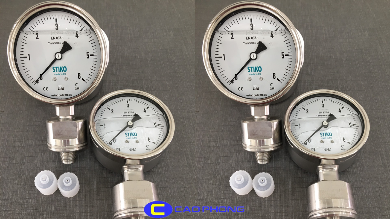 An toàn, bền bỉ và chính xác – đồng hồ đo áp suất màng dành cho các ứng dụng đặc biệt và nguy hiểm