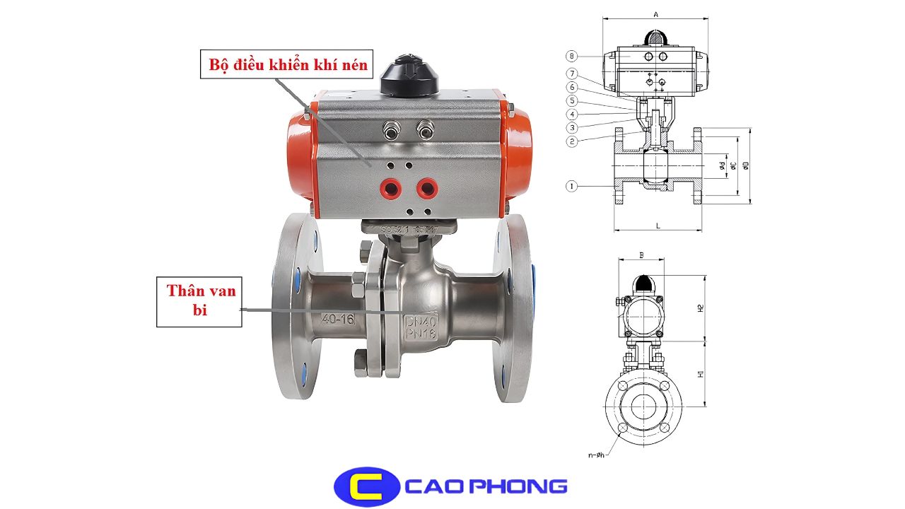 Khám phá nguyên lý hoạt động ổn định của van bi điều khiển khí nén trong các hệ thống công nghiệp