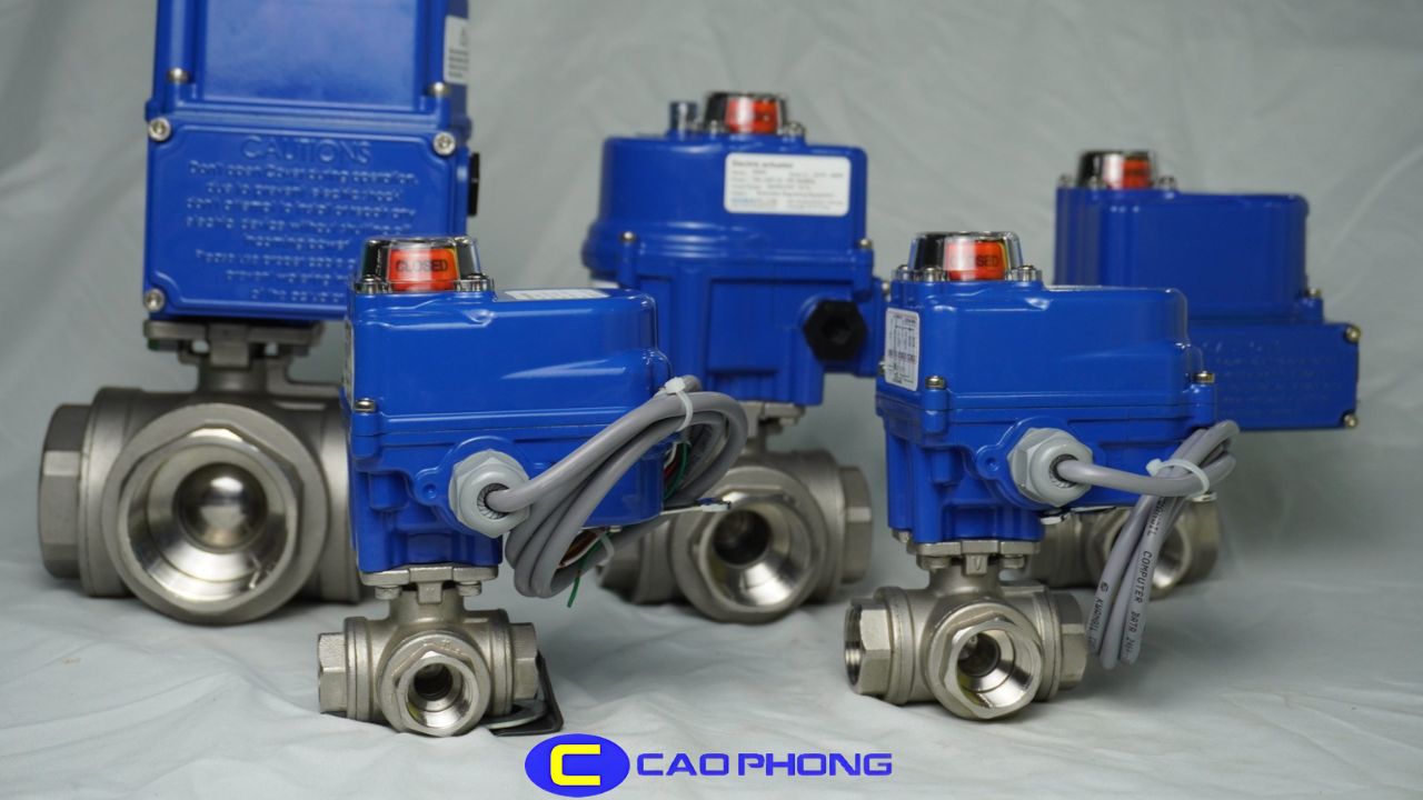 Van bi tích hợp bộ truyền động điện giúp kiểm soát dòng chảy chính xác và hiệu quả