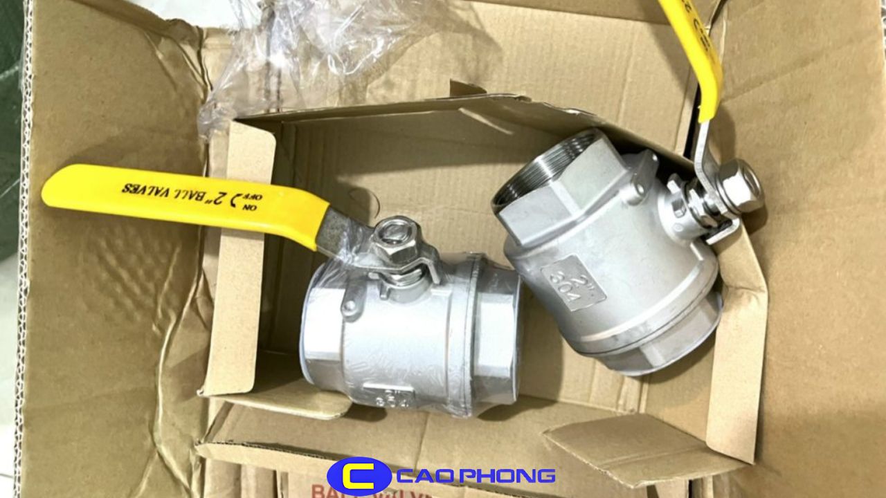 Van bi nối ren được ứng dụng rộng rãi nhờ thiết kế nhỏ gọn và lắp đặt dễ dàng