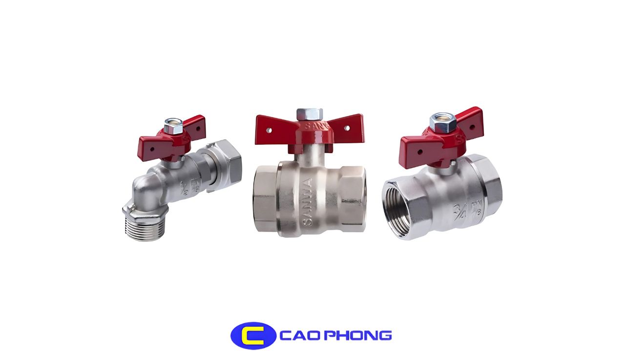 Thiết kế chắc chắn và thao tác dễ dàng của van bi tay bướm Sanwa trong thực tế lắp đặt