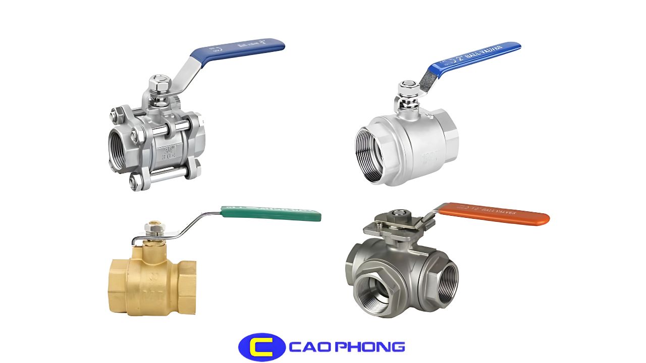 Van bi tay gạt kết nối ren thuận tiện cho việc lắp đặt và bảo trì nhanh chóng