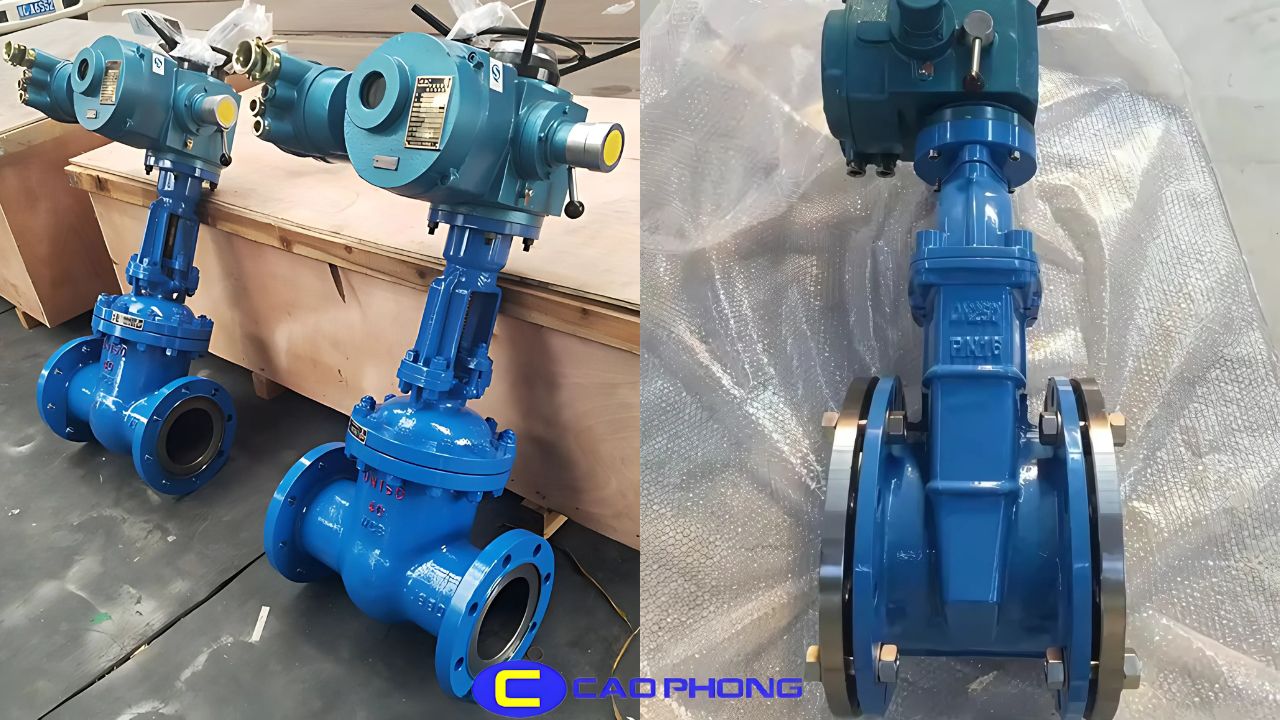 Van cổng điện thay thế van tay quay truyền thống tạo nên sự thuận tiện và nâng cao hiệu suất trong các hệ thống quy mô lớn.