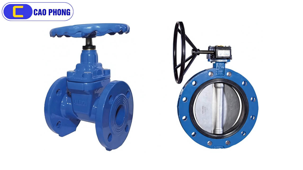Tìm hiểu sự khác biệt giữa van bướm và van cổng