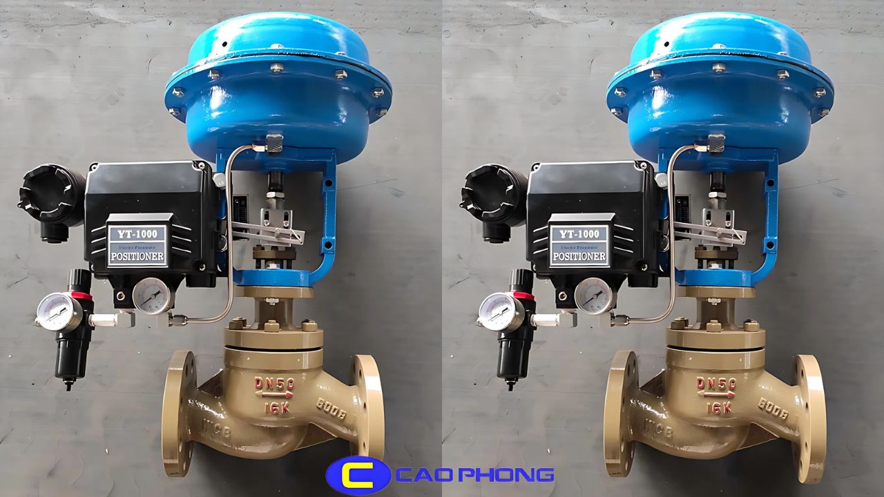 Van cầu điều khiển khí nén hoạt động chính xác nhờ áp lực khí nén ổn định