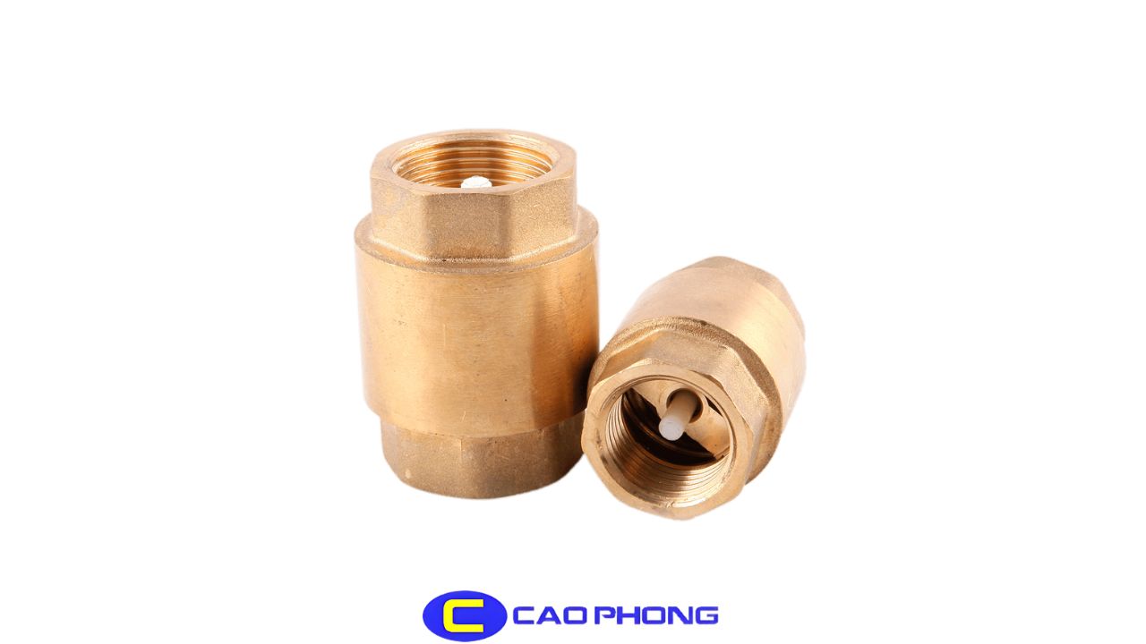 Van một chiều lò xo với chất liệu đồng đảm bảo độ kín và tuổi thọ cao