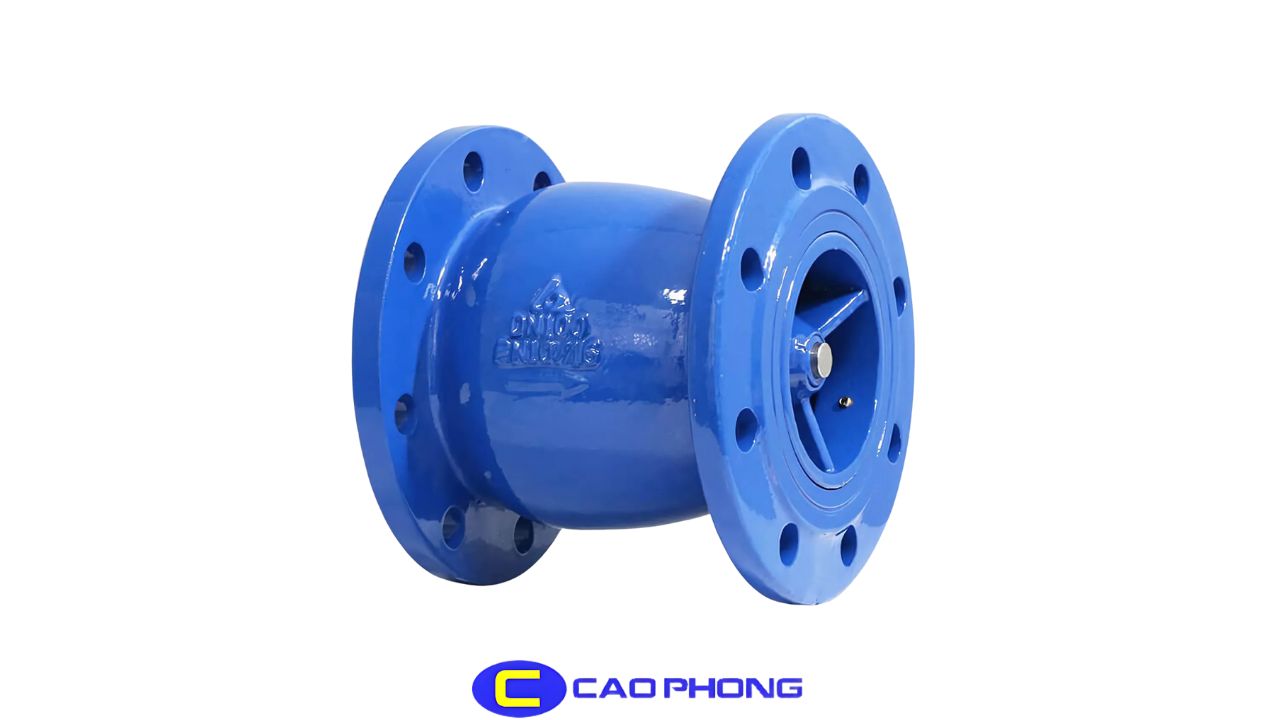 Van một chiều lò xo được chế tạo từ gang chắc chắn, bền bỉ theo thời gian