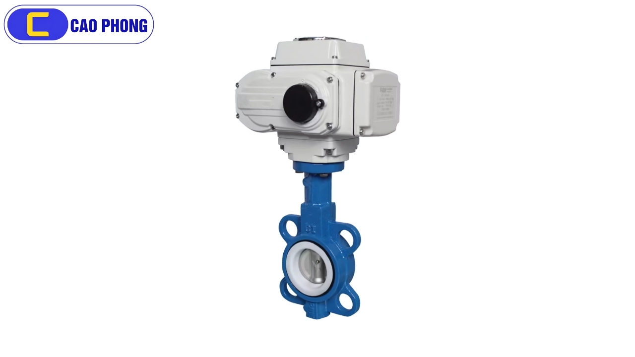 Van bướm điều khiển điện vận hành tự động qua đầu điện thông minh