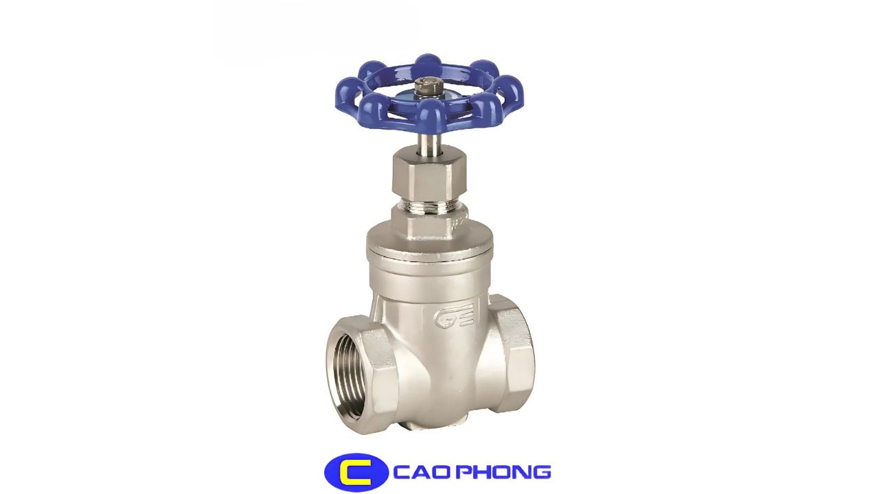Gate valve kết nối ren sử dụng phổ biến trong các hệ thống nước và khí