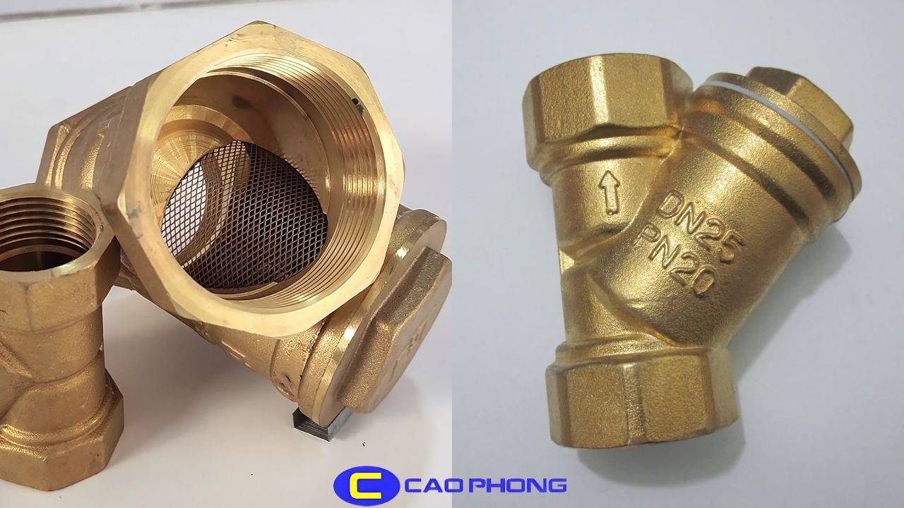 Van lọc Y bằng đồng nổi bật với độ bền cao và khả năng chịu áp lực tốt