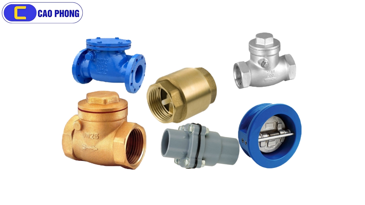  Tổng hợp các loại van một chiều theo nguyên lý hoạt động và ứng dụng thực tế