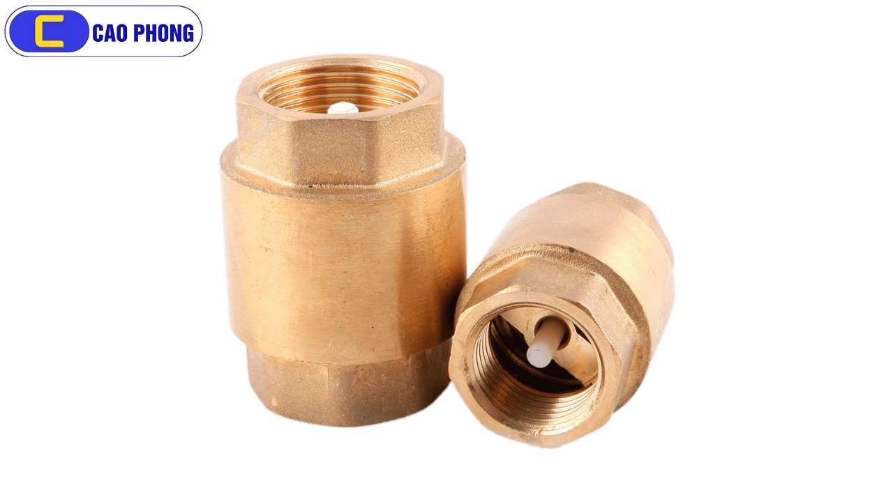 Bền bỉ theo thời gian với van 1 chiều lò xo chất liệu đồng cao cấp