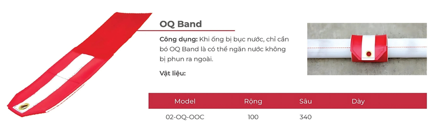 Cataloge của sản phẩm tấm bó OQ Band