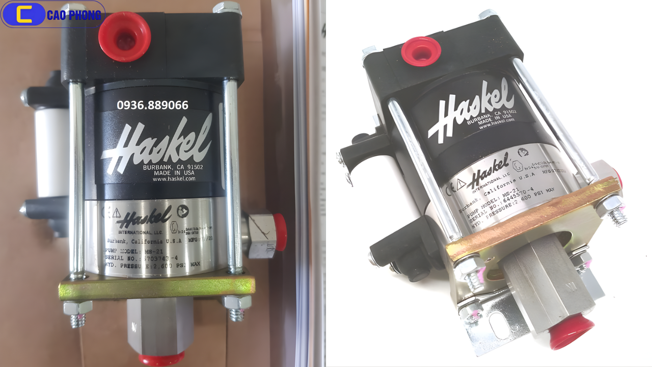 Bơm Haskel USA Model MS-21 đáp ứng chuẩn công nghiệp khắt khe
