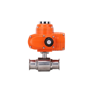 Van bi Inox nối Clamp điều khiển điện Q981F-10P - Chống cháy nổ