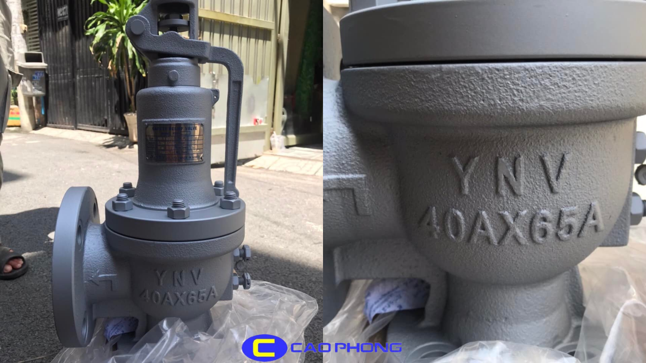 Hình ảnh cận cảnh van an toàn YNV FSV-1F thân đồng bền bỉ