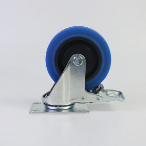 Bánh xe đẩy TPR xanh lam CP088 xoay có khóa