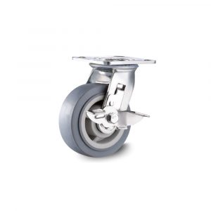 Bánh xe đẩy nhựa TPR CP072 khóa ngang