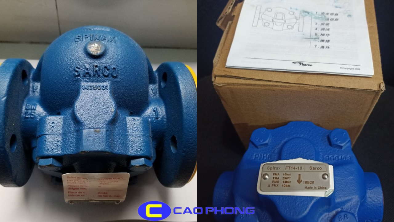 Bẫy hơi Spirax Sarco FT14 có mặt bích tiêu chuẩn BS4504 PN16