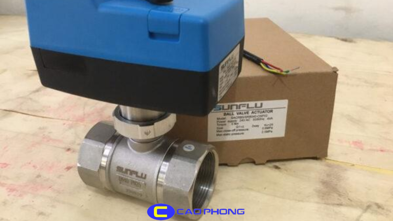 Van bi điện SUNFLU tự động hóa dòng chảy bằng tín hiệu điện chính xác