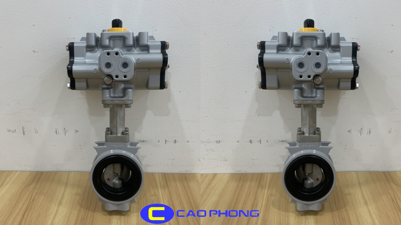 Cận cảnh van bướm nhôm điều khiển khí nén FA-10XJMEA KITZ