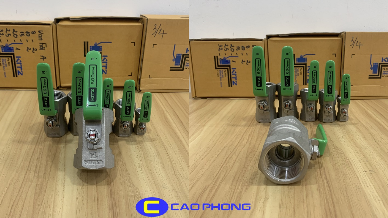 Van bi inox tay gạt KITZ được sử dụng rộng rãi trong các hệ thống công nghiệp