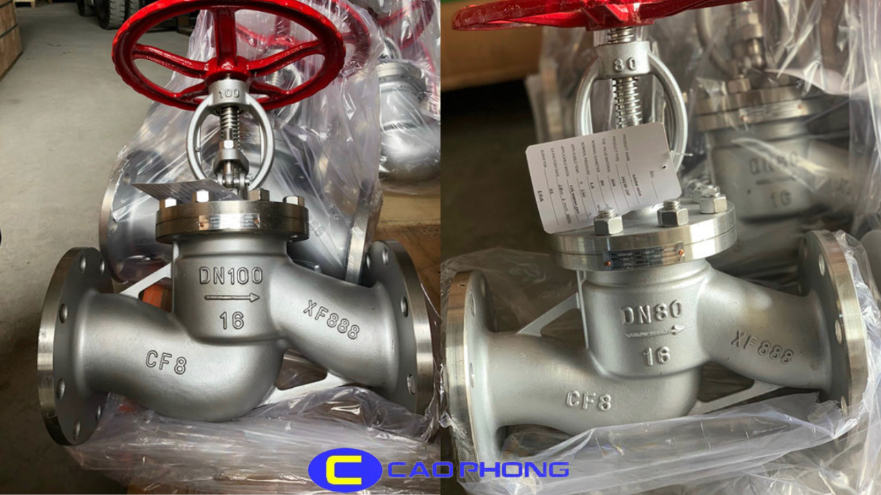 Van cầu inox J41W 16C điều tiết dòng chảy chính xác