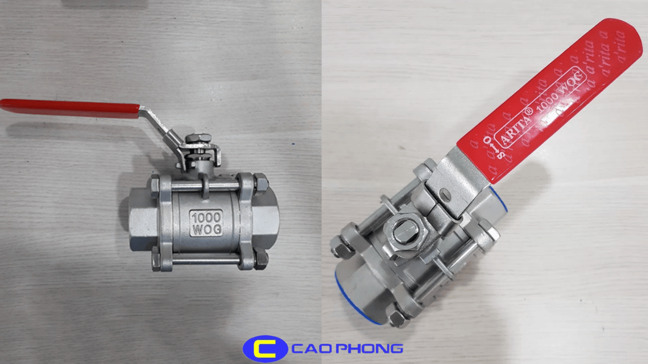 Van Bi Tay Gạt ARV-100SE-3PC – ARITA thân ba mảnh giúp bảo trì nhanh chóng