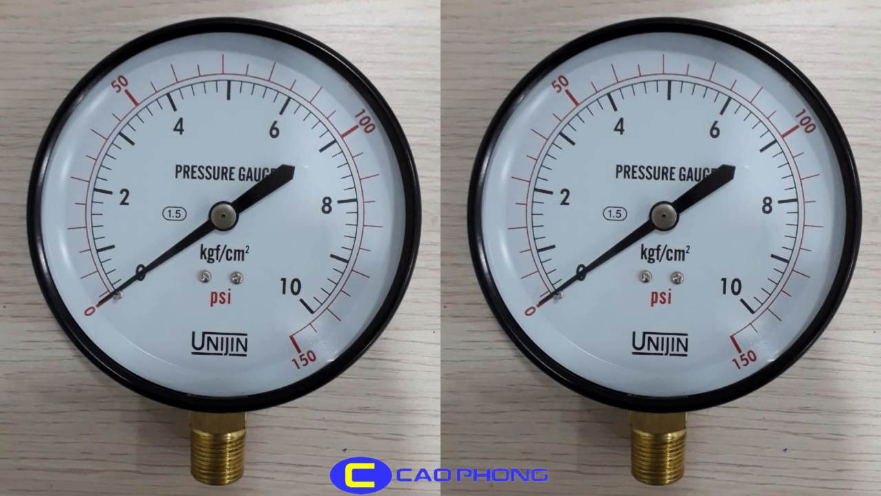 Đồng Hồ Đo Áp Suất Chân Đứng P110(A) – UNIJIN