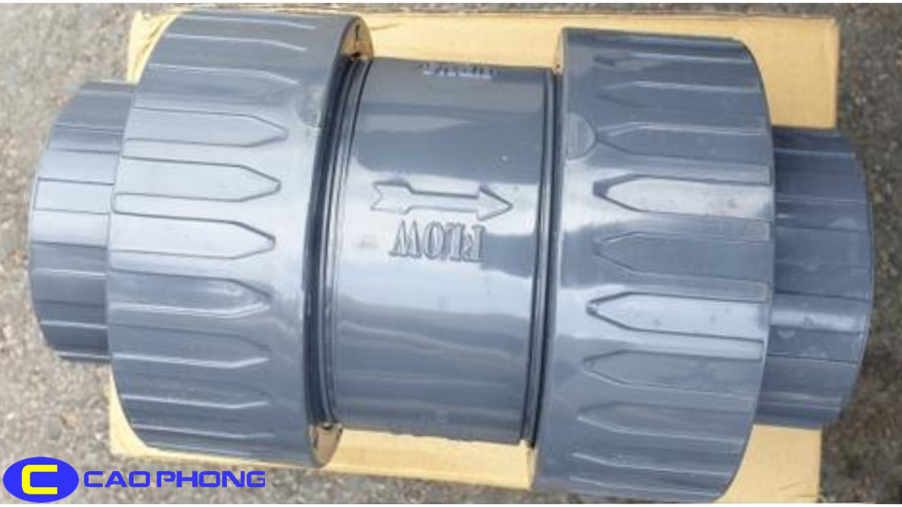 Van một chiều nhựa PVC FINMAX hai đầu rắc co lắp đặt nhanh chóng