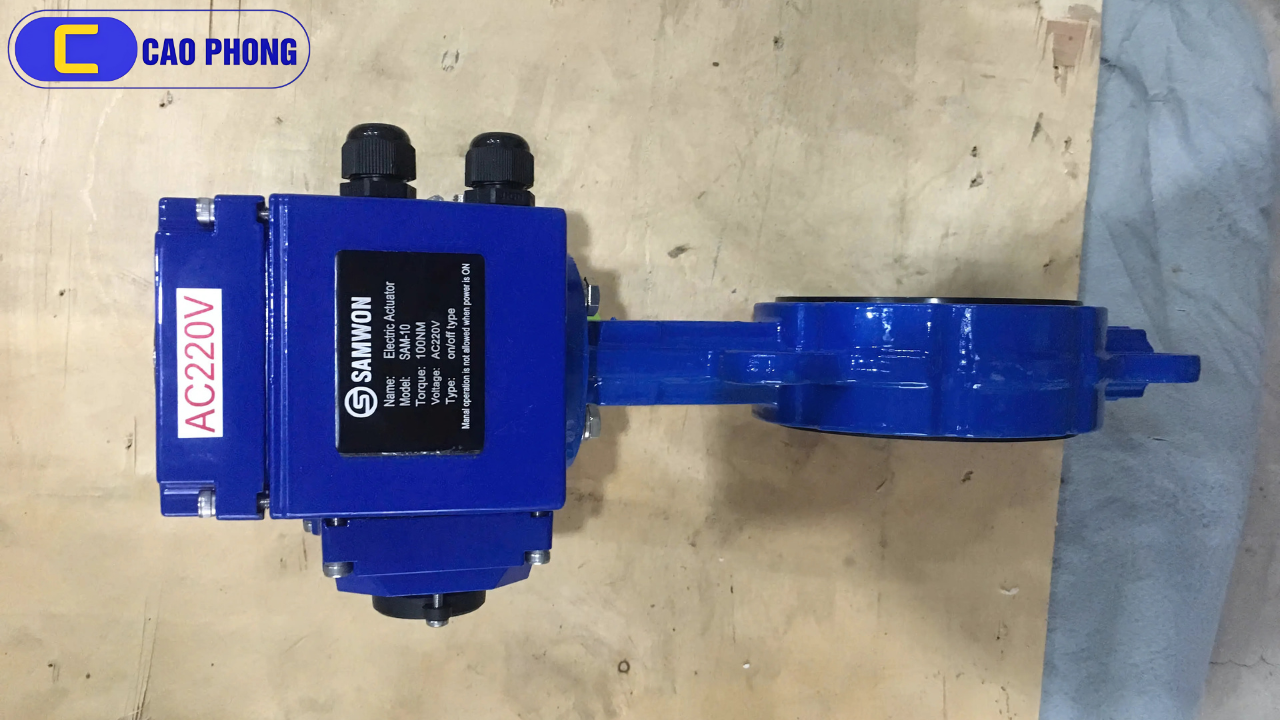 Lựa chọn Van bướm gang điều khiển điện SAMWON DN100 mang lại hiệu quả và tiết kiệm chi phí