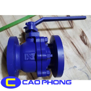 Van bi gang JOEUN nối bích PN16 thân gang dẻo FCD450, bi inox 304, gioăng PTFE