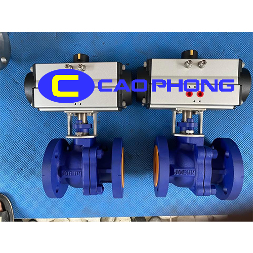 Van Bi Thép 2PC Điều Khiển Khí Nén JOEUN với thân van chịu lực mạnh