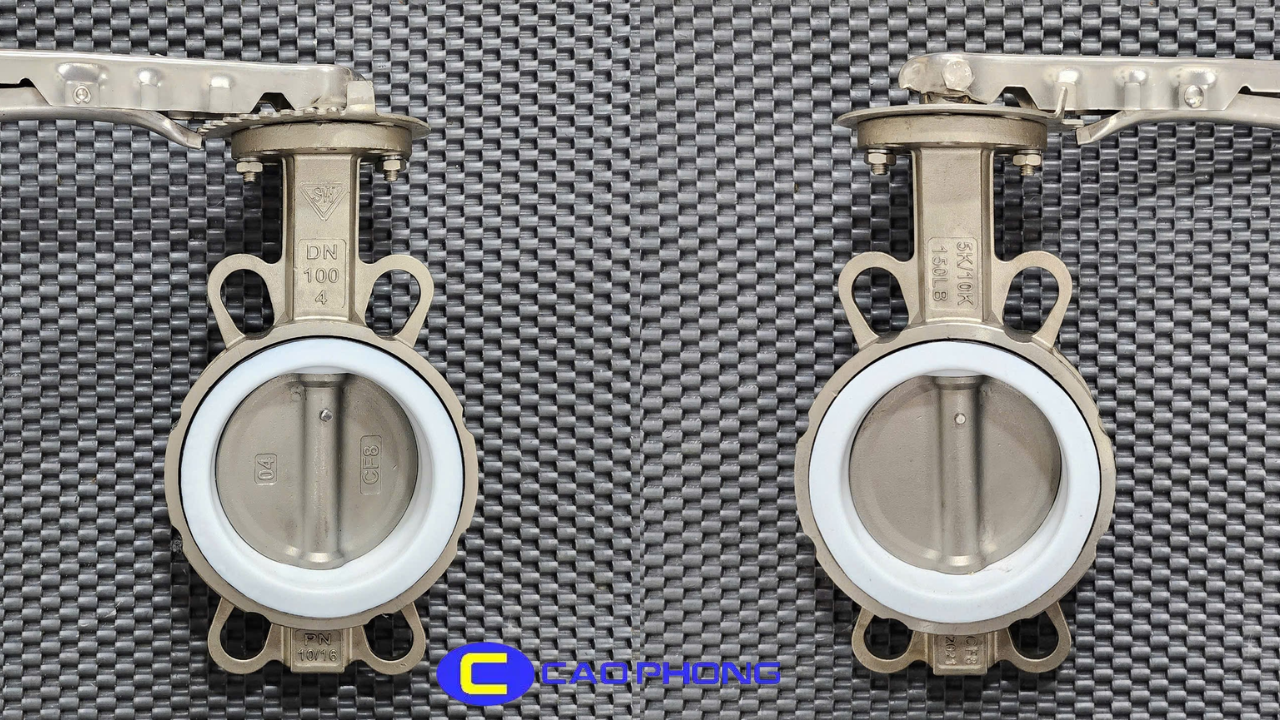 Cao Phong cung cấp van bướm tay gạt inox DN100 Samwoo chính hãng, giá tốt