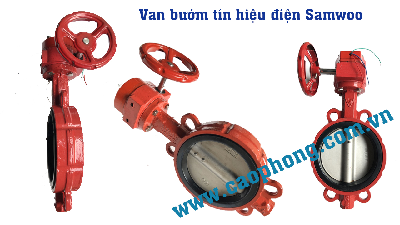 Van bướm tín hiệu điện Samwoo tích hợp hộp giới hạn hành trình