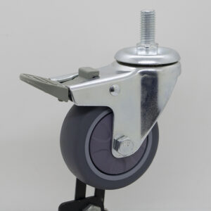 Bánh xe cọc vít nhựa TPR CP104 xoay có khóa