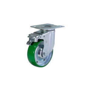 Bánh xe đẩy nhựa PU CP040 lõi thép xoay khóa