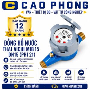 Đồng hồ đo nước thải Aichi MIB 15 DN15 phi 21 - Cao Phong