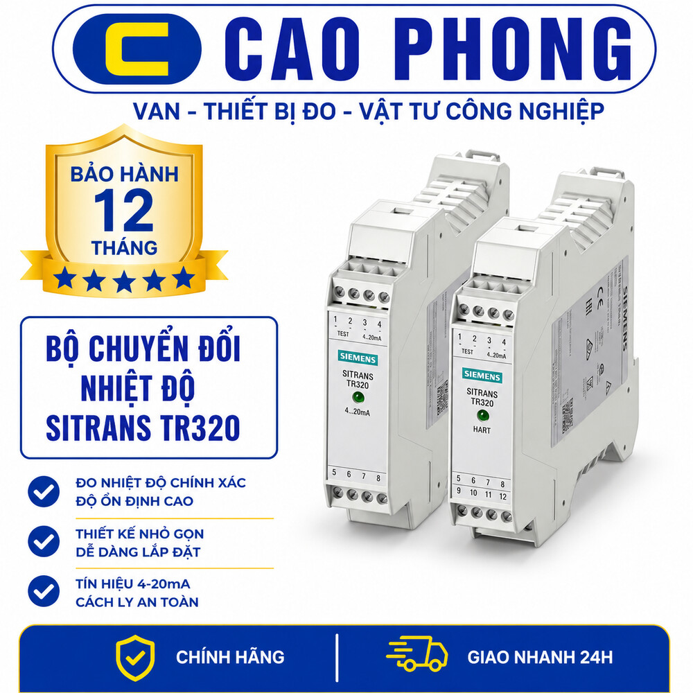 Bộ chuyển đổi nhiệt độ SITRANS TR320 Bộ chuyển đổi nhiệt độ SITRANS TR320 - Cao Phong