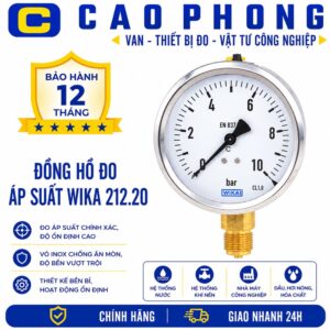 Đồng hồ đo áp suất WIKA 212.20 - Cao Phong